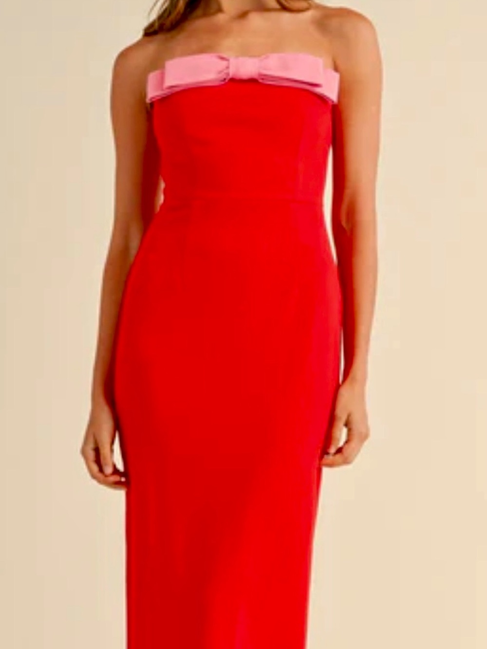 COLORFUL NATALIE Sweet Disposition Red Bow Midi-NWT SZ SM